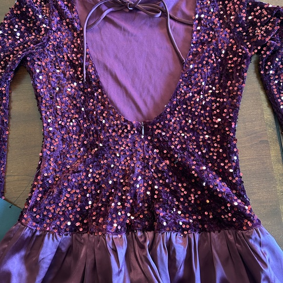 New Lulus reddish Sequin mini dress - Picture 3 of 4